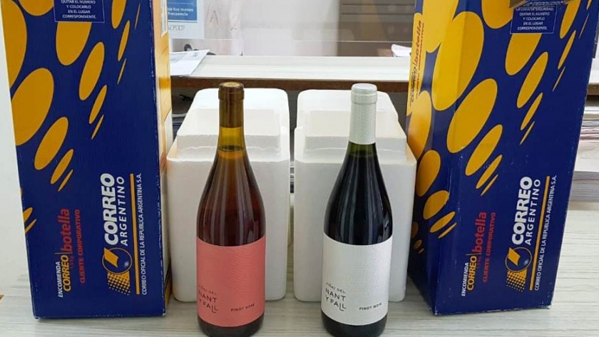 Con apoyo del gobierno del Chubut, "Viñas del Nant y Fall" de Trevelin emprende su primera exportación