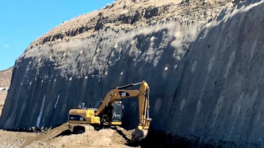 Chubut: el Ministerio de Obras Públicas reactivó los trabajos en el Cerro Chenque