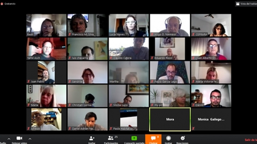 La Dimensión Física se reunió a través de videoconferencia