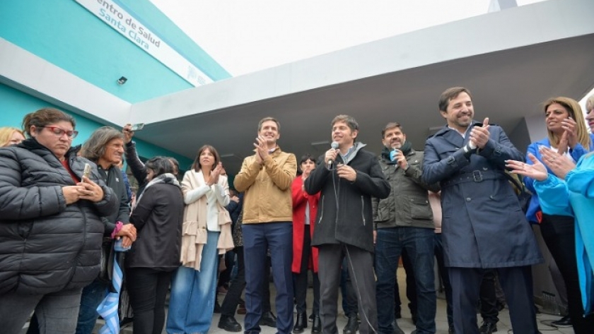 Kicillof inauguró un Centro de Atención Primaria de la Salud en Domselaar
