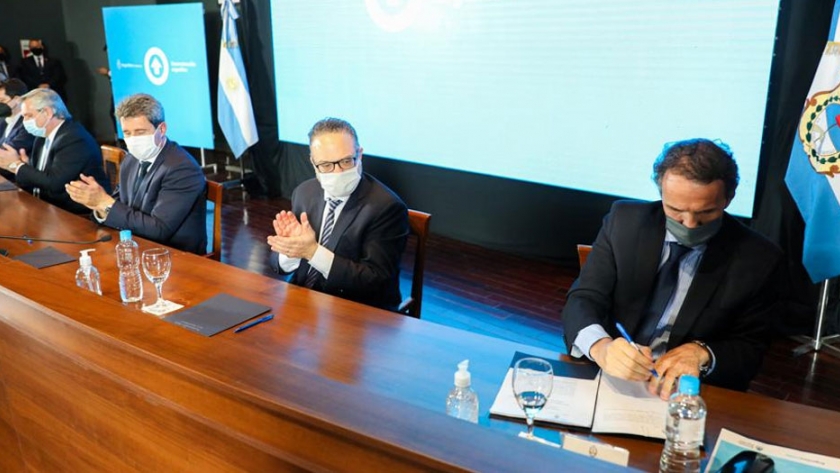 Alberto Fernández, Katopodis y Uñac anunciaron obras para San Juan