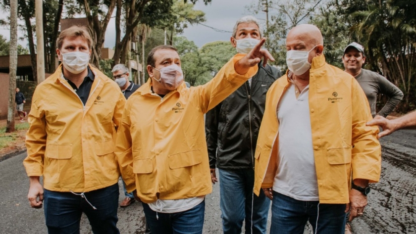 Herrera Ahuad supervisó obras de infraestructura urbana en Puerto Iguazú
