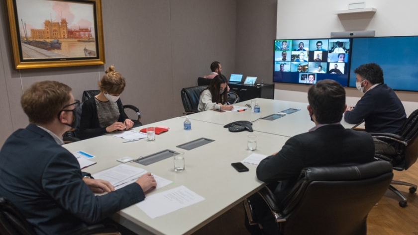 Montagu se reunió con representantes de empresas para intercambiar visiones sobre el futuro de la economía pospandemia