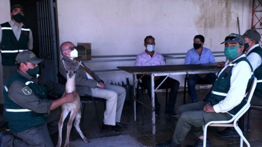El secretario de Ambiente visitó a los agentes de Conservación de Calingasta