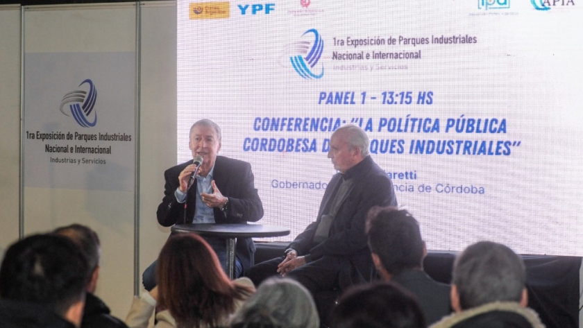 Schiaretti disertó en la 1° Exposición de Parques Industriales en Buenos Aires