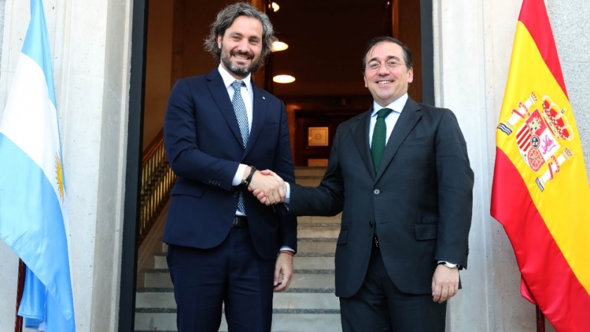 Cafiero y Albares calificaron la relación entre Argentina y España de 