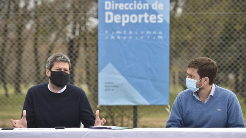 Jornada de trabajo de Lammens en Luján y Mercedes