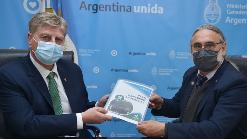 Basterra y Ziliotto acordaron una agenda de trabajo conjunta para la implementación del Plan Ganadero