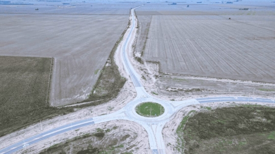 Avanza la pavimentación entre Calchín Oeste y Ruta 10: 85% de obra ejecutada