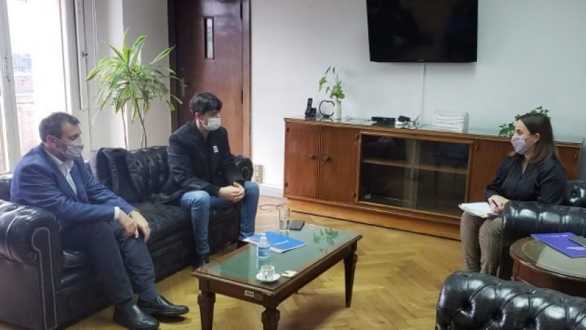 El secretario de Transporte, Sebastián Anzulovich, mantuvo una reunión con autoridades del Ministerio de Transporte de la Nación