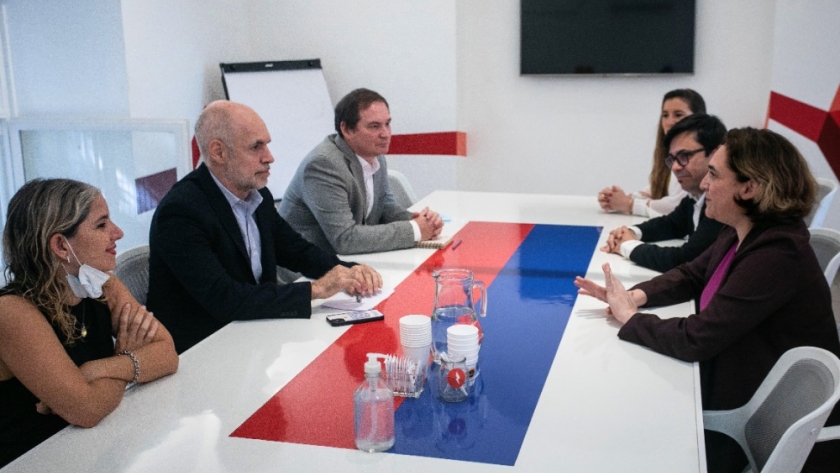 Rodríguez Larreta recibió a Ada Colau, alcaldesa de Barcelona