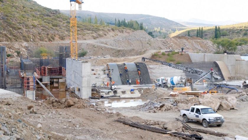 La central de Nahueve presenta un 70% de avance en la construcción