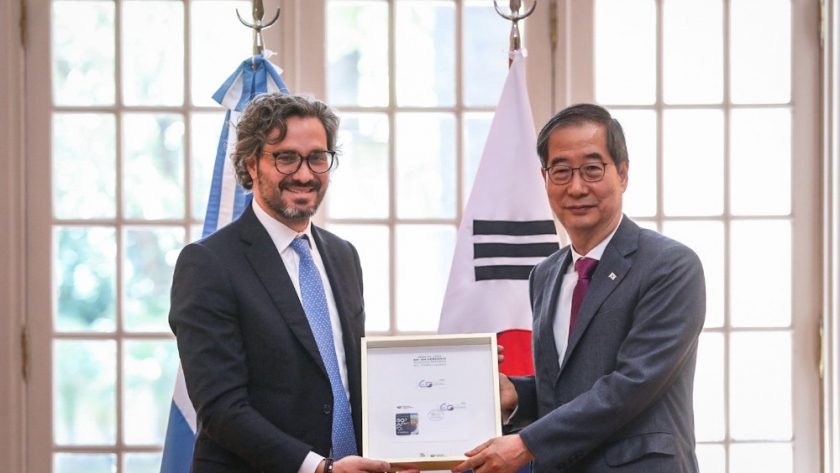 El canciller Cafiero se reunió con el Primer Ministro coreano y empresas del sector privado con eje en litio, energías renovables y alimentos