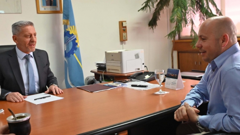 Arcioni mantuvo un encuentro con el vicegobernador Ricardo Sastre