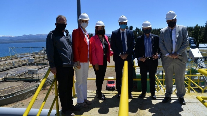 Carreras y Fernández inauguraron la ampliación de la planta depuradora de Bariloche