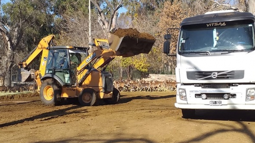 Ecoparque: extrajeron 55 toneladas de guano en un operativo de limpieza