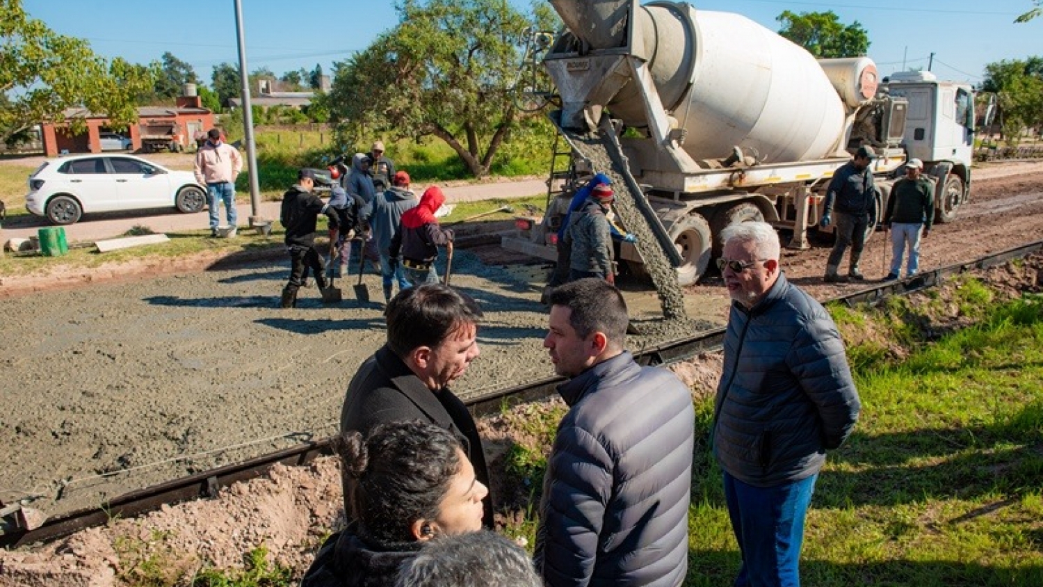 Pavimentación en Sáenz Peña: avanza la Avenida 2