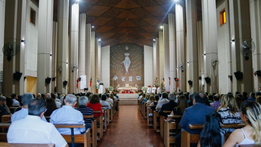 Se realizó la misa de Acción de Gracias por la Navidad