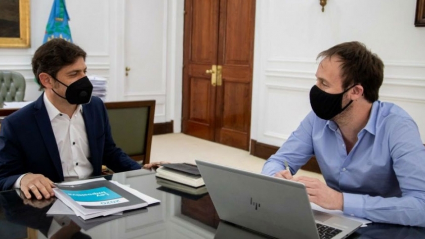 Kicillof y Pablo López se reunieron para repasar los ejes del proyecto de Ley de Presupuesto e Impositiva 2021