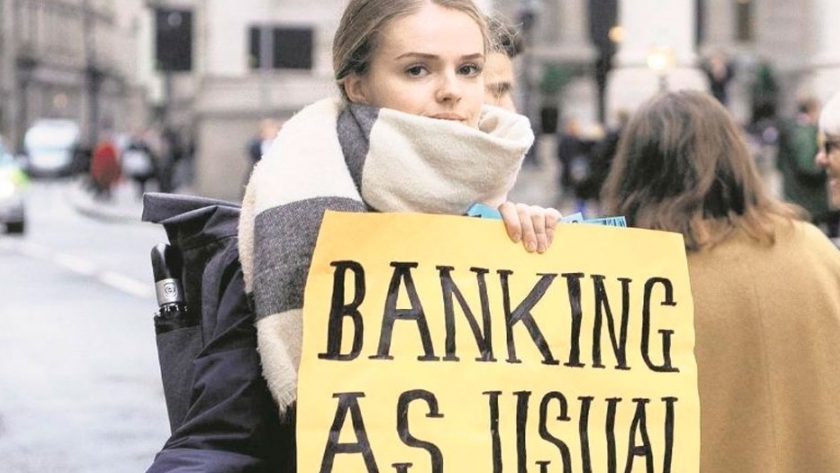 Activistas climáticos le montan el ojo a las empresas financieras 