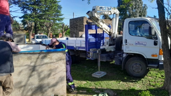 Renuevan equipamiento en pozo de agua N° 4 para mejorar el servicio en Barrio Belgrano
