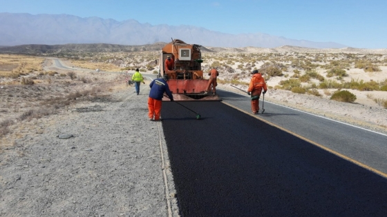 En Catamarca, avanza la repavimentación de la Ruta Nacional 40