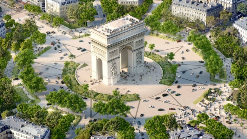 Tras los JJ. OO. de 2024, la avenida Champs Elysées de París será convertida en un jardín con área peatonal