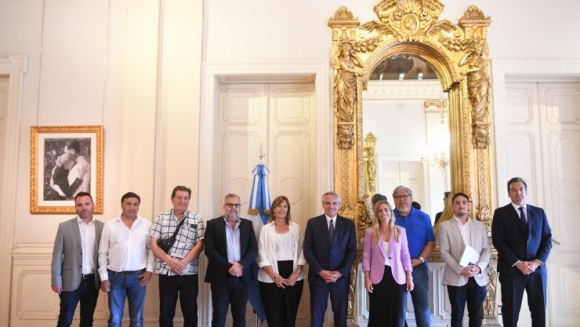 El presidente recibió a dirigentes políticos de Río Negro