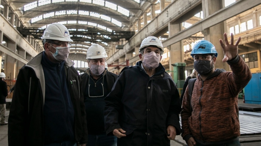 Salvarezza recorrió con Wasiejko las instalaciones del Astillero Río Santiago