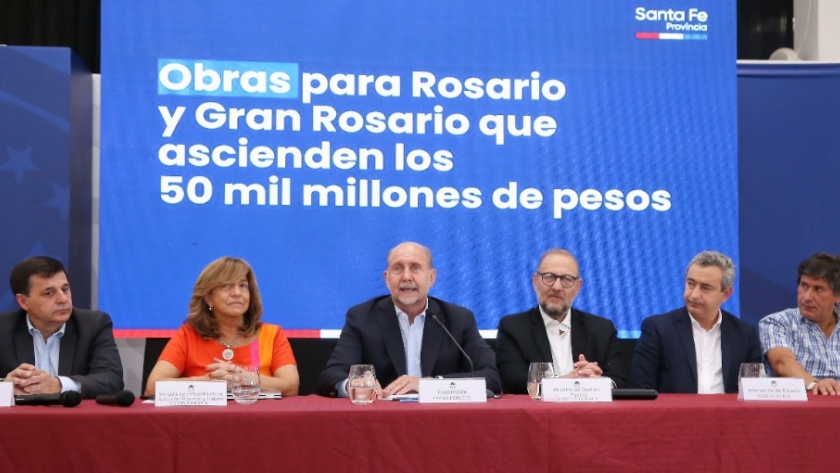 Perotti anunció obras para Rosario y el Gran Rosario por casi 50 mil millones de pesos