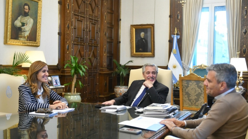 El Presidente se reunió con el ministro Zabaleta y la diputada Tolosa Paz para evaluar los avances de las políticas de seguridad alimentaria