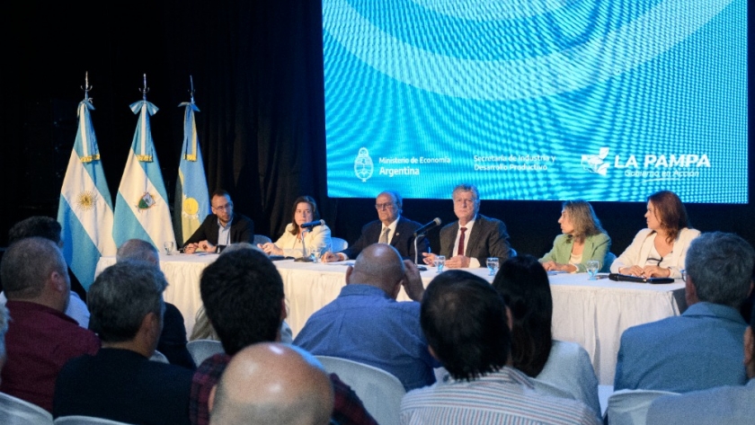 General Pico: Ziliotto y De Mendiguren con empresarios de La Pampa