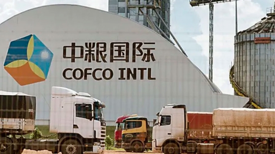 La china Cofco lidera las exportaciones de granos y subproductos argentinos