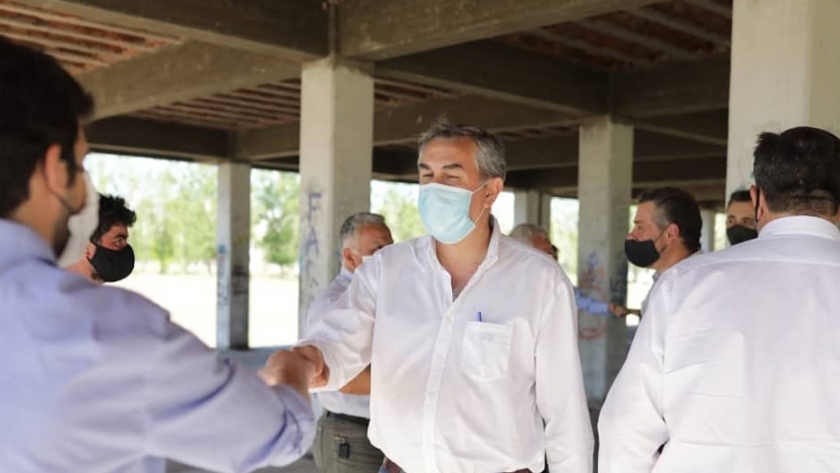 Abed y Vaquié visitaron las instalaciones del futuro parque tecnológico del Sur mendocino