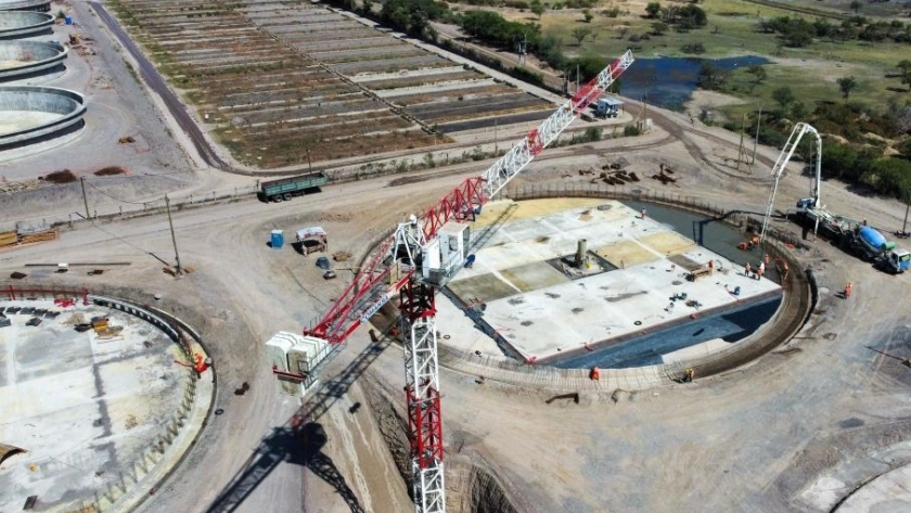 Los trabajos en la Depuradora Sur, con un avance de casi el 40%