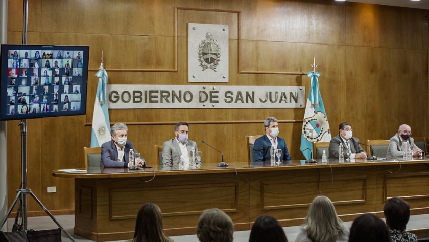 Uñac y Cabandié lanzaron la primera Diplomatura en Educación Ambiental