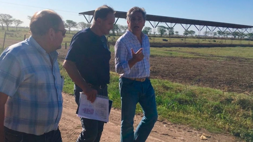 Etchevehere junto a productores santafesinos afectados por la sequía