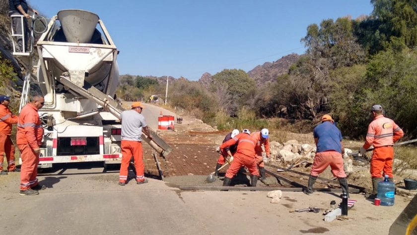 Vialidad Provincial reconstruyó badenes en la zona de El Zapallar