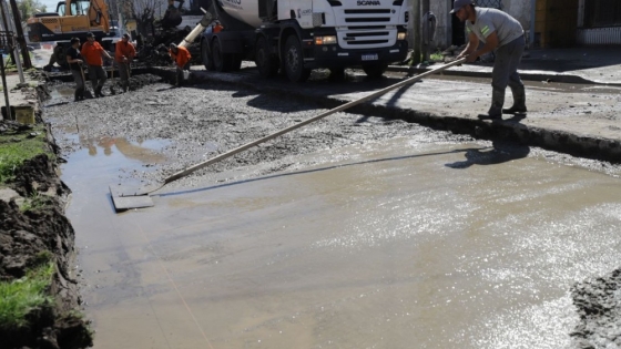 Lanús pavimentación urbana: avance en el plan vial