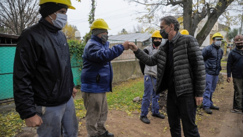 Buenos Aires: Katopodis visitó obras en Exaltación de la Cruz