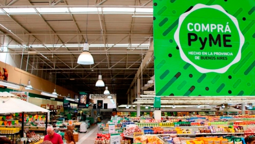 Pymes bonaerenses ofrecen sus productos en las góndolas de los supermercados