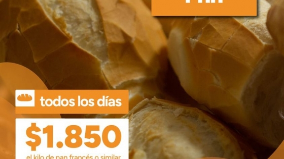 Hacienda: El programa Ahora Pan actualiza su precio máximo a $1.850 el kilo hasta el 15 de mayo