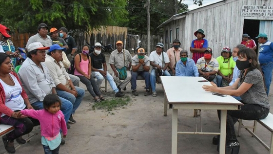 El Gobierno realizó una mesa de trabajo con comunidades del departamento San Martín