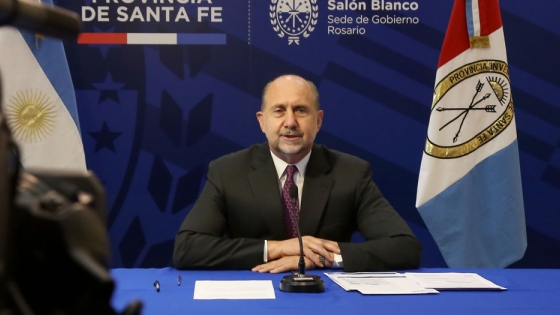 El gobernador Omar Perotti participó del anuncio de la primera etapa del Acueducto Santa Fe-Córdoba