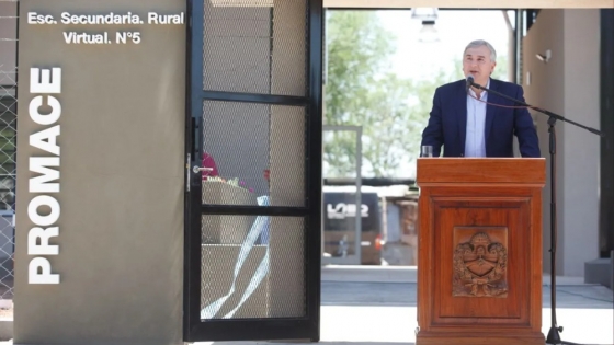 <Gerardo Morales inauguró una nueva escuela en Palma Sola y ratificó su apuesta por la educación pública