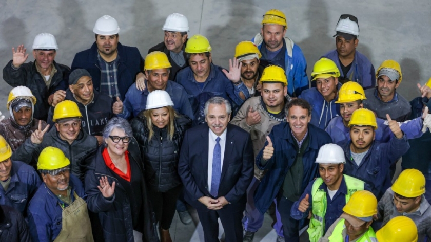 Alberto Fernández y Katopodis recorrieron las obras del nuevo edificio de la Universidad Nacional de las Artes