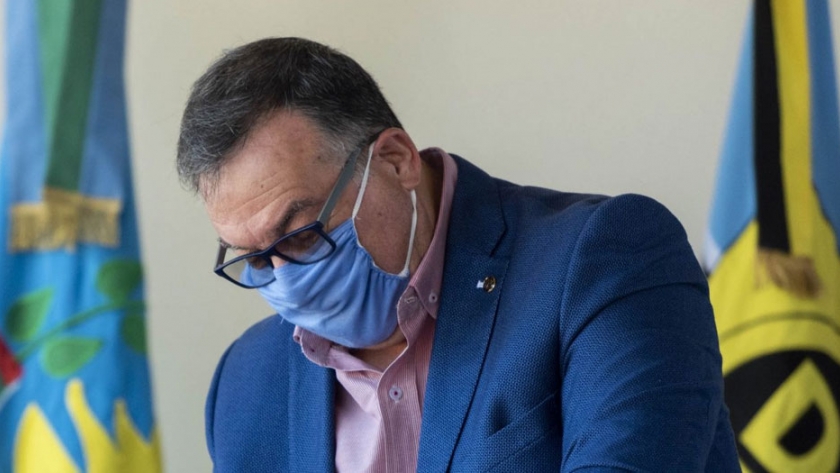 Costantino se reunió con los intendentes de Exaltación de la Cruz y Almirante Brown