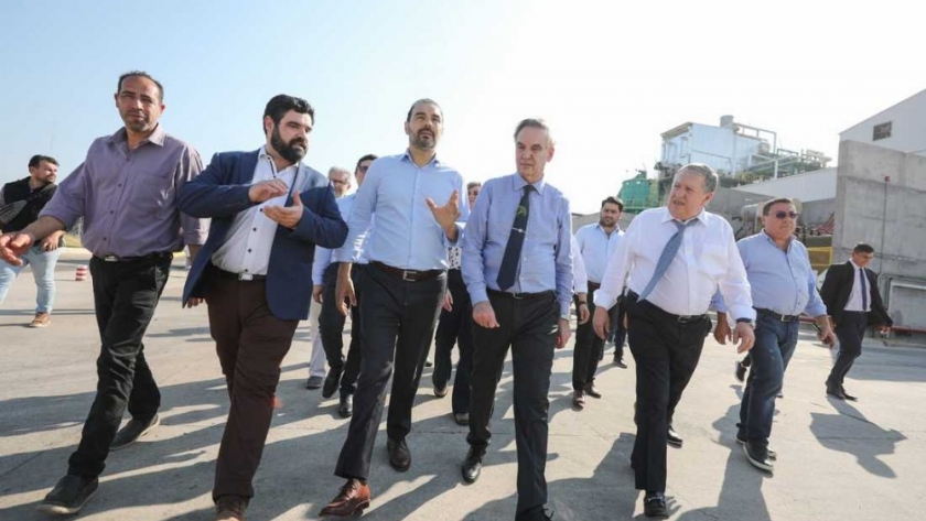 Valdés junto a Pichetto y Puerta, recorrieron el Parque Forestoindustrial de Santa Rosa