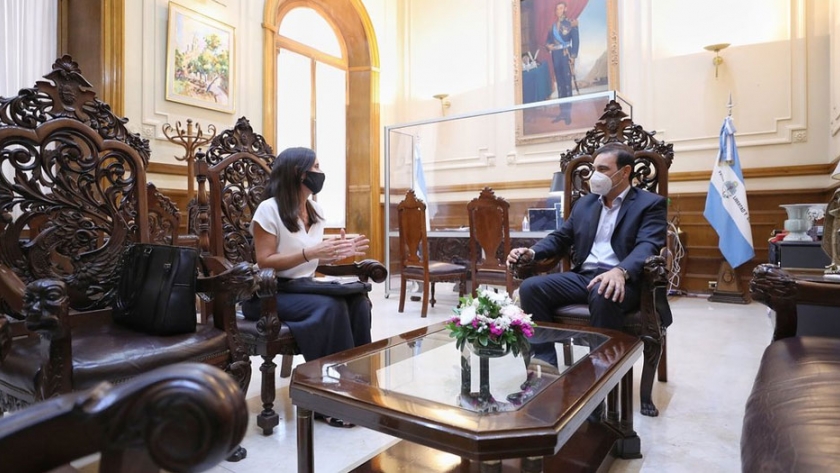 Valdés recibió a la diputada nacional por Corrientes, Sofía Brambilla
