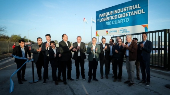 Río Cuarto: Llaryora habilitó nuevo Parque Industrial y pide por la Ley de Biocombustibles